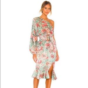 Hemant & Nandita Olivia Midi Dress XS Sage Green